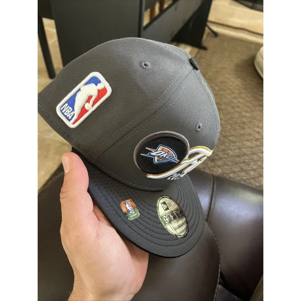 Oklahoma City Thunder New Era 2025 NBA Finals Locker Room 9FIFTY Snapback Hat